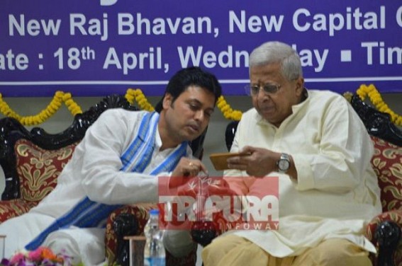Tripura Governor takes a break to support CM's Gaffes ; paused supporting Biplab after Mahabharata-internet theory